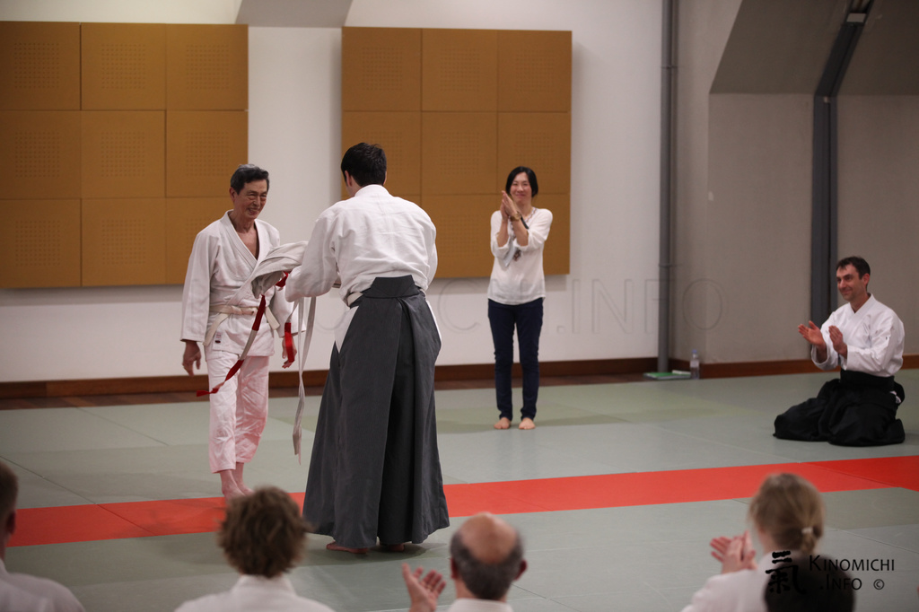 Katsuaki Asai sensei et Takeharu Noro soke Katsuaki Asai sensei et Takeharu Noro soke